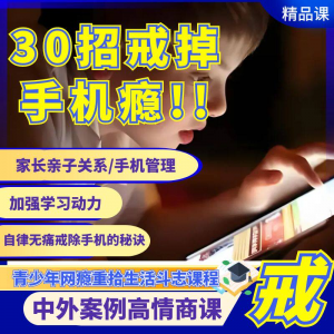 戒瘾网瘾视频教程全套管理技巧亲子关系学习动力在线课程-淘宝虚拟产品货源