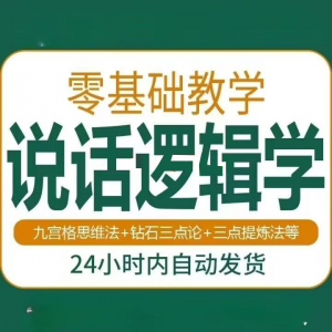 说话技巧口才训练思维逻辑学习课程如何让说话更有逻辑教程视频-淘宝虚拟产品货源