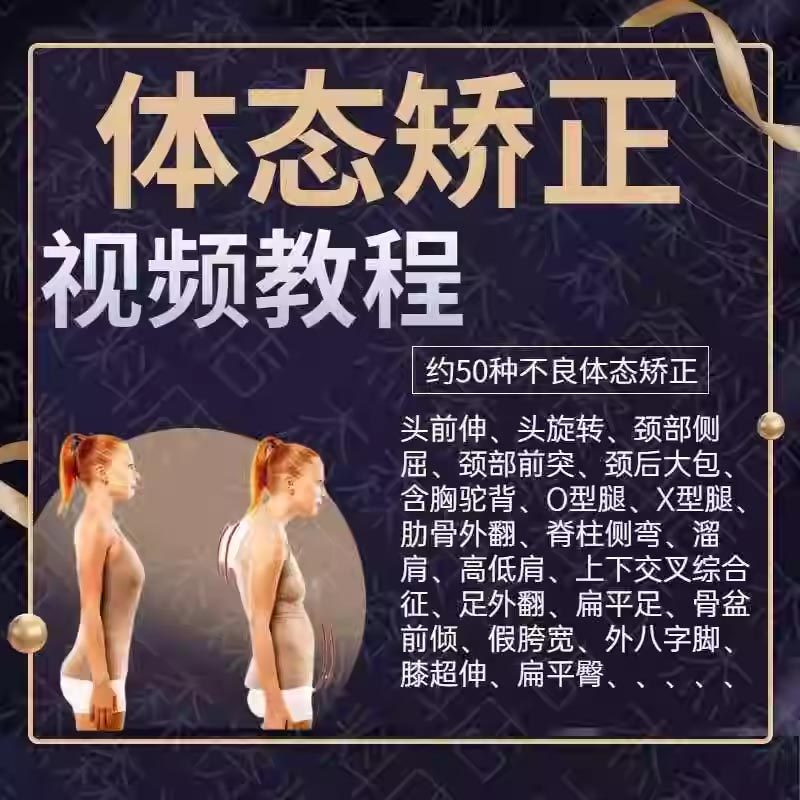 体态矫正运动评估视频教学课程健身身材管理纠正锻炼恢复教程-淘宝虚拟产品货源
