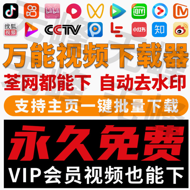 抖音快手短视频批量下载无水印西瓜下载软件网页一键采集高清素材-淘宝虚拟产品货源