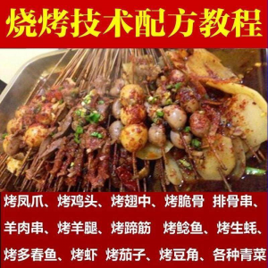 正宗全国烧烤技术配方全套视频教程配料技巧制作培训教学资料大全-淘宝虚拟产品货源