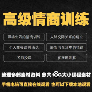 职场情商课程人际交往社交视频自学口才礼仪教程沟通说话技巧素材-淘宝虚拟产品货源
