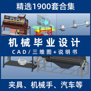 机械毕业设计专业课程夹具模具数控减速器cad图纸指论导文说明书-淘宝虚拟产品货源