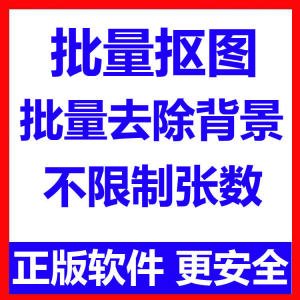 批量抠图工具 全自动去除图片背景软件 本地运行 不限制张数-淘宝虚拟产品货源