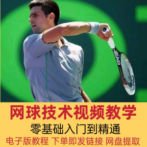 网球技术教程视频基本动作分解教学零基础入门自学到精通电子版课-淘宝虚拟产品货源