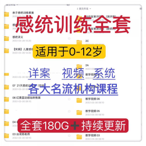 感统课程教案幼儿童训练早教机构视频0-12岁体智能培训测评资料-淘宝虚拟产品货源