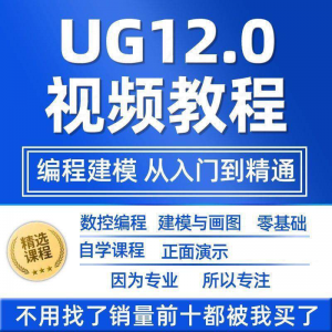 UG12.0数控视频教程铣加工中心编程三轴四轴五轴多轴NX12课程教学-淘宝虚拟产品货源
