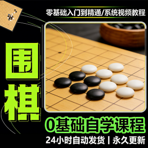 少儿围棋零基础自学课程视频教程入门到精通系统课程素材资料-淘宝虚拟产品货源