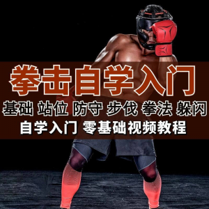 全套拳击指导视频教程自学零基础小白入门自卫搏击格斗防护资料-淘宝虚拟产品货源