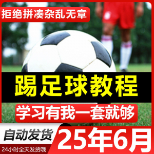 青少年踢足球技巧与足球教学全套视频教程从入门到精通基础视频课-淘宝虚拟产品货源